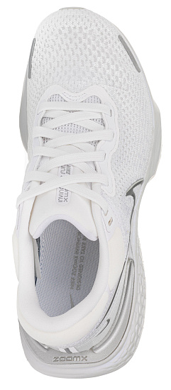 Кроссовки женские Nike ZoomX Invincible Run Flyknit White/Pure Platinum/Metallic Silver - Фото 3 большая