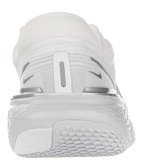 Кроссовки женские Nike ZoomX Invincible Run Flyknit White/Pure Platinum/Metallic Silver - Фото 4 большая
