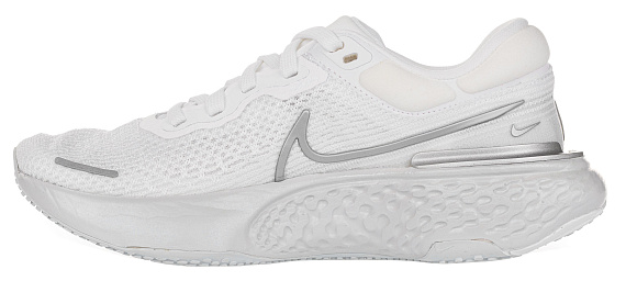 Кроссовки женские Nike ZoomX Invincible Run Flyknit White/Pure Platinum/Metallic Silver - Фото 6 большая