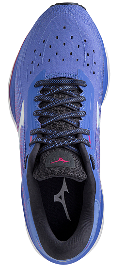 Кроссовки женские Mizuno Wave Sky 5 AmparoBlue/Wht/FFuchsia - Фото 2 большая