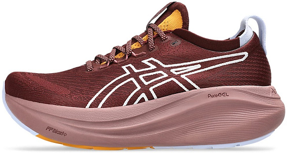 Кроссовки женские ASICS Gel-Nimbus 27 Tr Nature Bathing/Dark Red Planet - Фото 2 большая