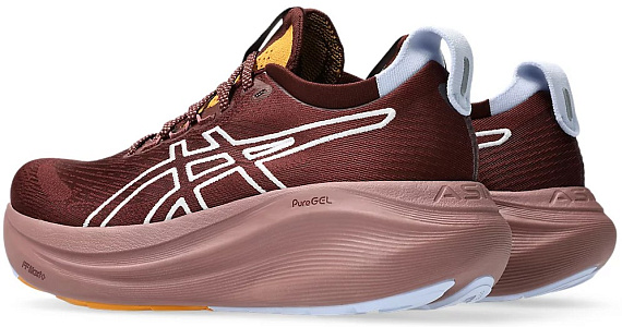 Кроссовки женские ASICS Gel-Nimbus 27 Tr Nature Bathing/Dark Red Planet - Фото 7 большая