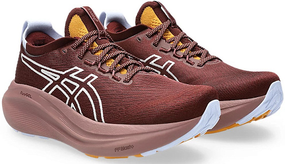 Кроссовки женские ASICS Gel-Nimbus 27 Tr Nature Bathing/Dark Red Planet - Фото 8 большая