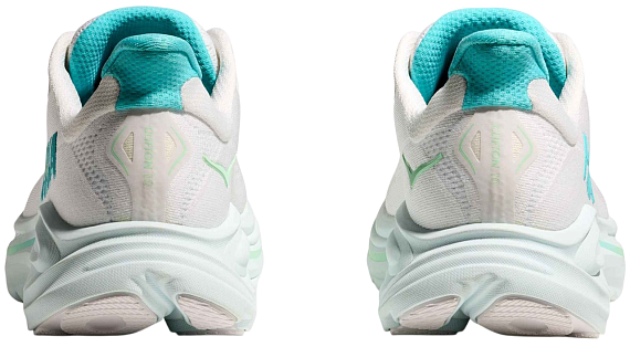 Кроссовки женские Hoka Clifton 10 White/Cielo Blue - Фото 2 большая