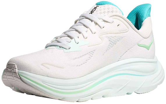 Кроссовки женские Hoka Clifton 10 White/Cielo Blue - Фото 4 большая