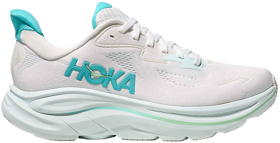 Кроссовки женские Hoka Clifton 10 White/Cielo Blue - Фото 1 большая