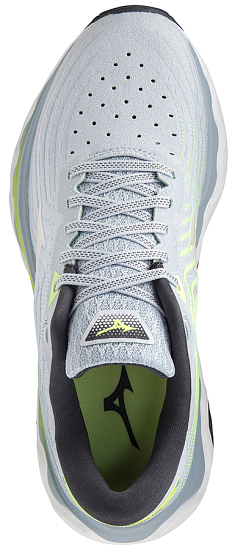 Кроссовки женские Mizuno Wave Horizon 6 сер-гол/бел/нео.лайм - Фото 3 большая