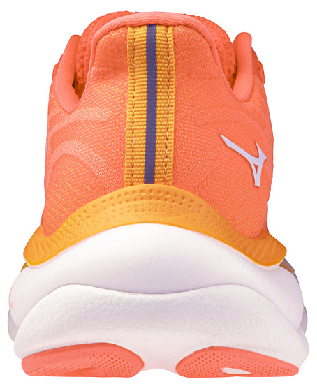 Кроссовки женские Mizuno Wave Sky 9 Striking Coral/BaseballWhite/C - Фото 4 большая