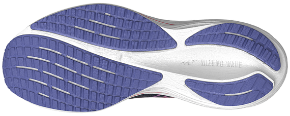 Кроссовки женские Mizuno Wave Rider 29 Odyssey Gray/Iris Bloom/Calyps - Фото 3 большая