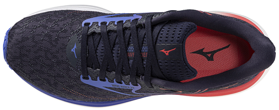 Кроссовки женские Mizuno Wave Rider 29 Odyssey Gray/Iris Bloom/Calyps - Фото 5 большая