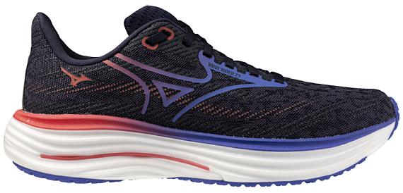 Кроссовки женские Mizuno Wave Rider 29 Odyssey Gray/Iris Bloom/Calyps - Фото 1 большая