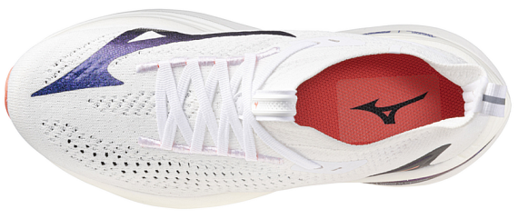 Кроссовки женские Mizuno Neo Vista 2 White/Striking Coral/Iris Bloo - Фото 5 большая