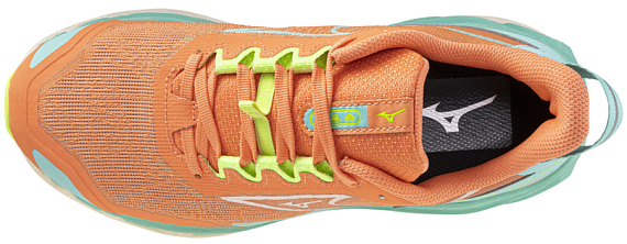 Кроссовки женские Mizuno Wave Mujin 11 Fresh Salmon/Pristine/Sharp Gr - Фото 5 большая