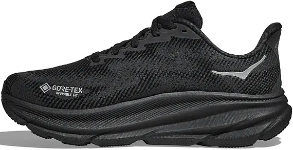 Кроссовки женские Hoka Clifton 9 Gtx Black/Black - Фото 5 большая