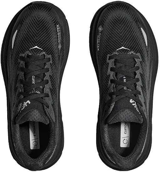 Кроссовки женские Hoka Clifton 9 Gtx Black/Black - Фото 6 большая