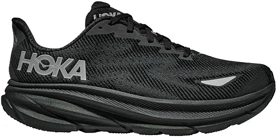Кроссовки женские Hoka Clifton 9 Gtx Black/Black - Фото 1 большая
