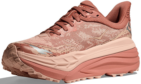 Кроссовки женские Hoka Stinson 7 Blush/Rose Latte - Фото 4 большая