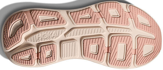 Кроссовки женские Hoka Bondi 9 Rose Latte/Rose Cream - Фото 7 большая