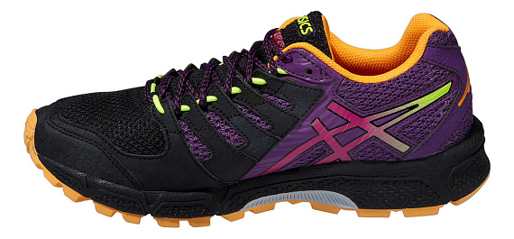 Кроссовки женские ASICS GEL-FujiAttack 4 G-TX фиолетовый/черный - Фото 4 большая