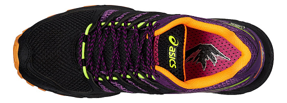 Кроссовки женские ASICS GEL-FujiAttack 4 G-TX фиолетовый/черный - Фото 5 большая