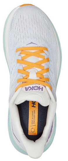 Кроссовки женские Hoka Clifton 8 Blanc De Blanc/White - Фото 4 большая