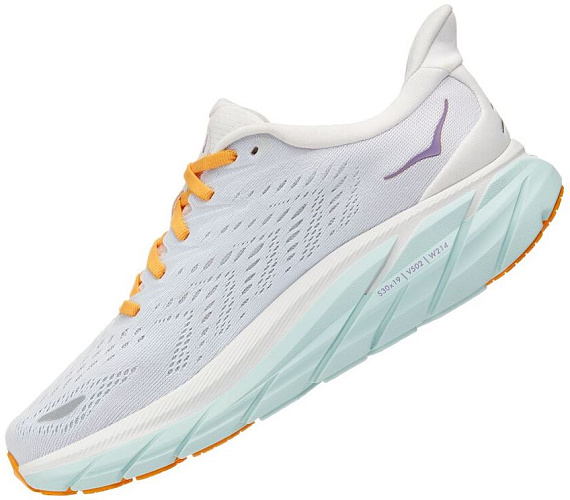 Кроссовки женские Hoka Clifton 8 Blanc De Blanc/White - Фото 5 большая