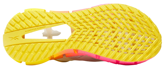 Кроссовки женские Reebok Floatzig 1 Бежевый/Розовый - Фото 3 большая