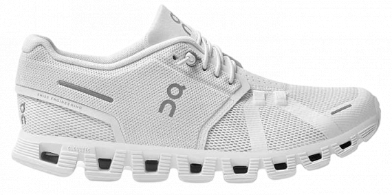 Кроссовки женские On Cloud 5 All White - Фото 1 большая