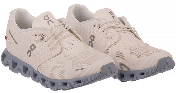 Кроссовки женские On Cloud 5 White/Chambray - Фото 5 большая