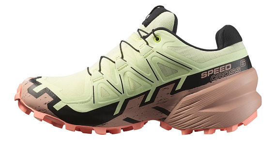 Кроссовки женские Salomon Speedcross 6 Gtx Lime Cream/Mahogany Rose/Black - Фото 4 большая