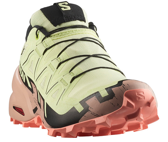 Кроссовки женские Salomon Speedcross 6 Gtx Lime Cream/Mahogany Rose/Black - Фото 5 большая