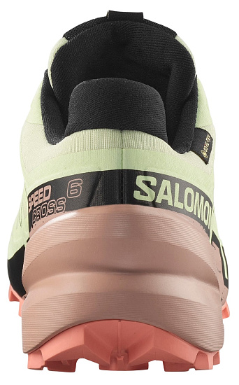 Кроссовки женские Salomon Speedcross 6 Gtx Lime Cream/Mahogany Rose/Black - Фото 6 большая