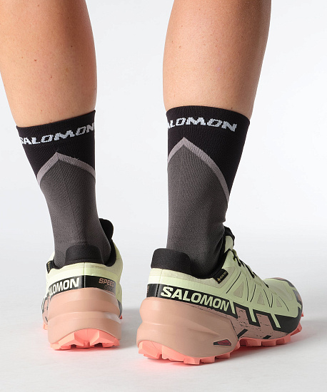 Кроссовки женские Salomon Speedcross 6 Gtx Lime Cream/Mahogany Rose/Black - Фото 8 большая
