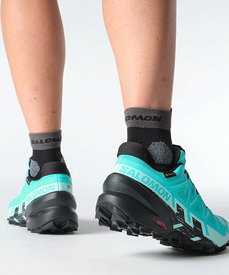 Кроссовки женские Salomon Speedcross 6 Gtx Blue Curacao/Black/Iced Aqua - Фото 8 большая