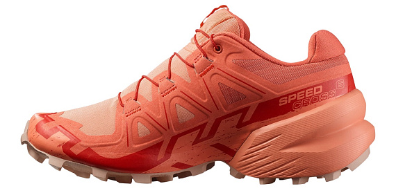 Кроссовки женские Salomon Speedcross 6 Emberglow/Fusion Coral/Flame Scarlet - Фото 4 большая