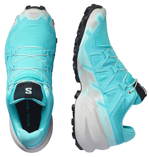 Кроссовки женские Salomon Speedcross 6 Blue Curacao/Lunar Rock/Iced Aqua - Фото 2 большая