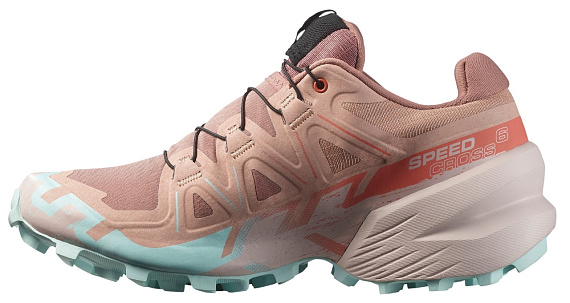 Кроссовки женские Salomon Speedcross 6 Mahogany Rose/Hushed Violet/Iced Aqua - Фото 4 большая