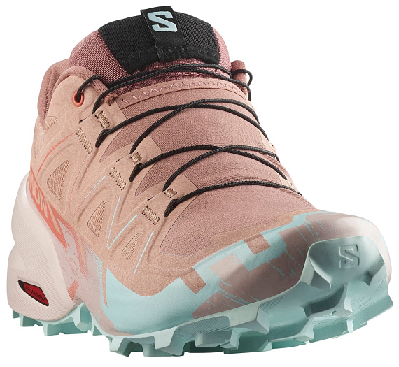 Кроссовки женские Salomon Speedcross 6 Mahogany Rose/Hushed Violet/Iced Aqua - Фото 5 большая