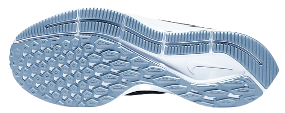 Кроссовки женские Nike Air Zoom Pegasus 36 Black/White/Half Blue/Light Blue - Фото 2 большая