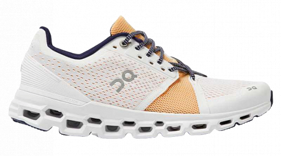 Кроссовки женские On Cloudstratus White/Almond - Фото 1 большая