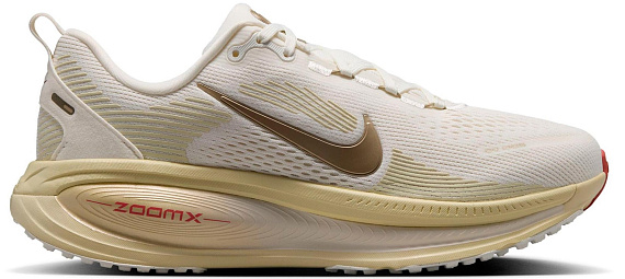 Кроссовки женские Nike Vomero 18 Sail/Mtlc Gold Grain/Lt Khaki/Filbert/Chalk/Lt Redwood - Фото 1 большая