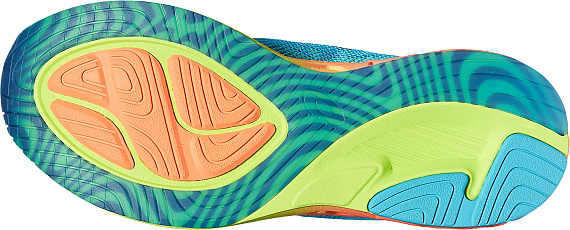 Кроссовки женские ASICS Noosa FF Морская Волна/Коралл/Желтый - Фото 3 большая