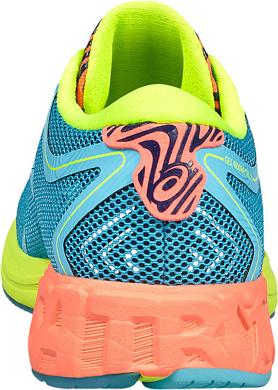 Кроссовки женские ASICS Noosa FF Морская Волна/Коралл/Желтый - Фото 4 большая