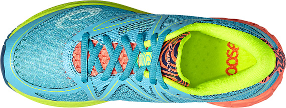 Кроссовки женские ASICS Noosa FF Морская Волна/Коралл/Желтый - Фото 5 большая