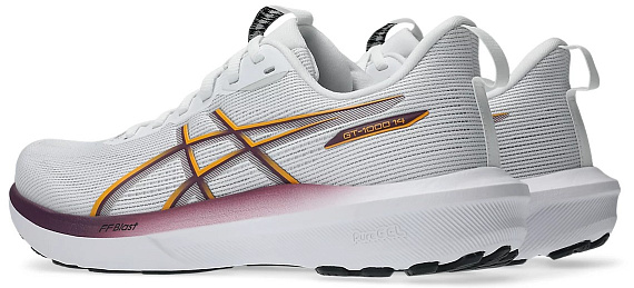 Кроссовки женские ASICS Gt-1000 14 White/Yamabuki - Фото 7 большая
