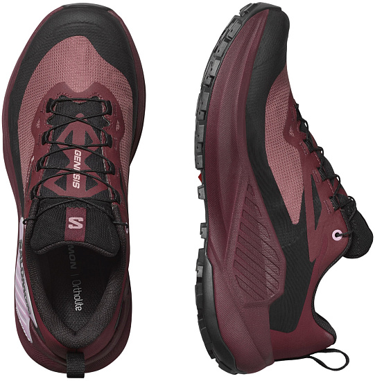 Кроссовки женские Salomon Genesis Gtx Rose Taupe/Black/Orchid Bouquet - Фото 8 большая