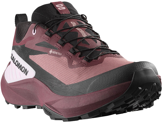 Кроссовки женские Salomon Genesis Gtx Rose Taupe/Black/Orchid Bouquet - Фото 11 большая