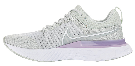 Кроссовки женские Nike React Infinity Run Flyknit 2 Light Silver/White-Infinite Lilac - Фото 6 большая