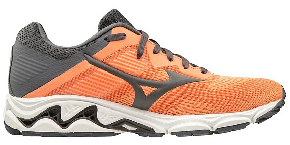 Кроссовки женские Mizuno Wave Inspire 16 Персик/Сер/Св.Сер - Фото 6 большая