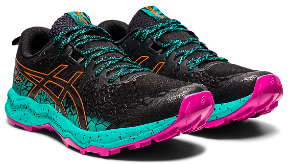 Кроссовки женские ASICS FujiTrabuco Lyte Black/Baltic Jewel - Фото 3 большая